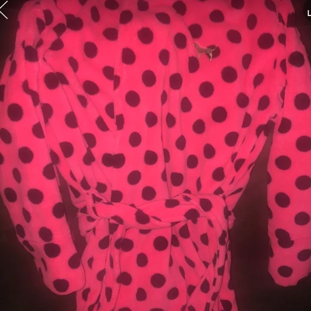 Pink Sherpa robe